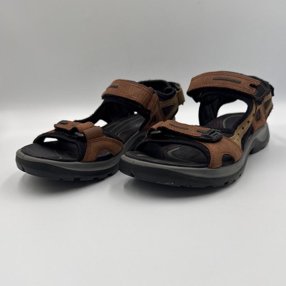 ECCO Offroad Yucatan Sandals Womens 5-5.5 EU36 Brown Leather Hiking Trail Shoes